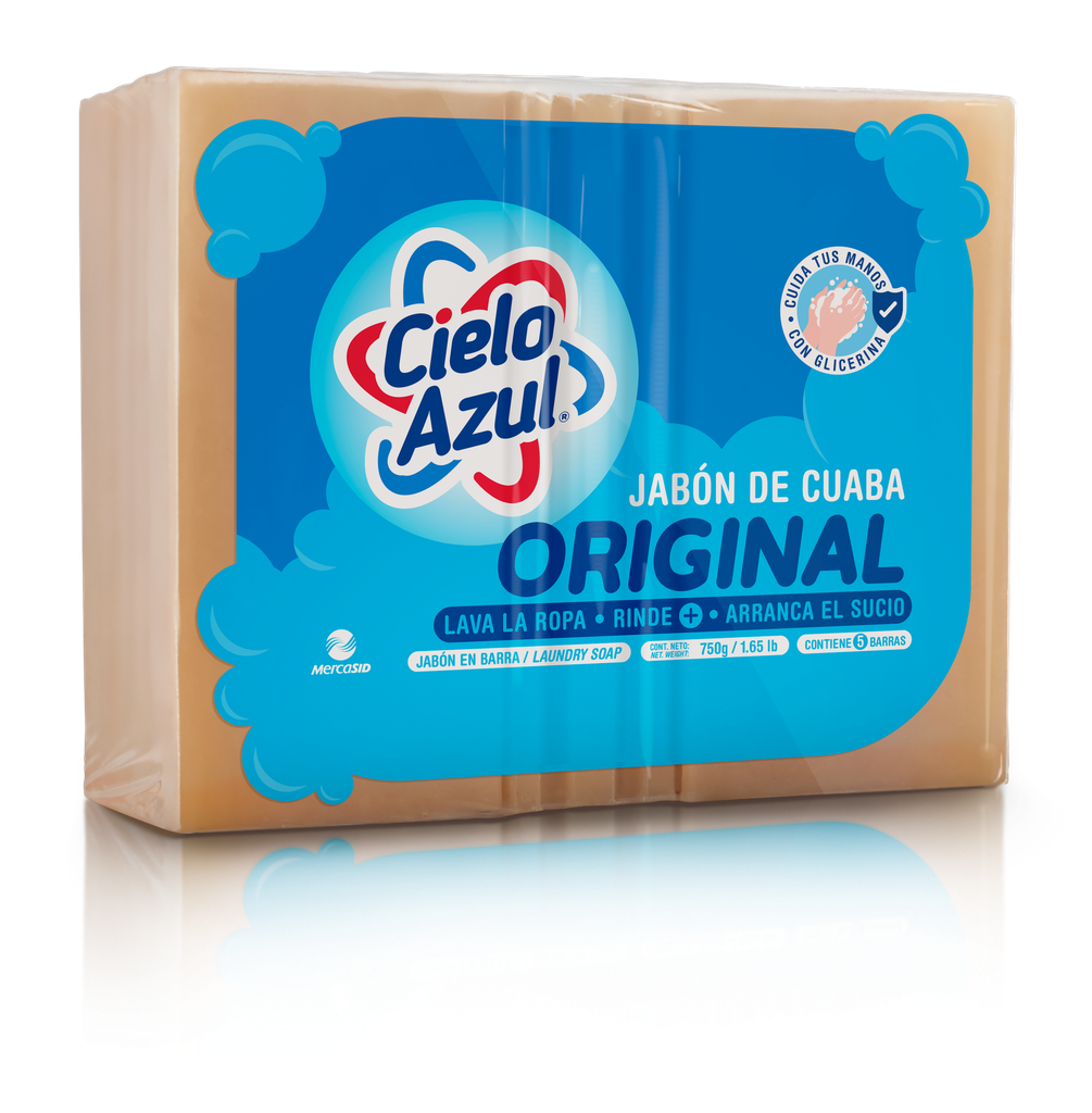 jabón barra cielo azul ultra original paq. 5