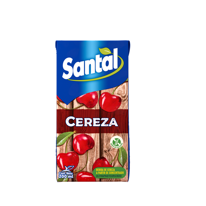 jugo santal cereza 200 ml.