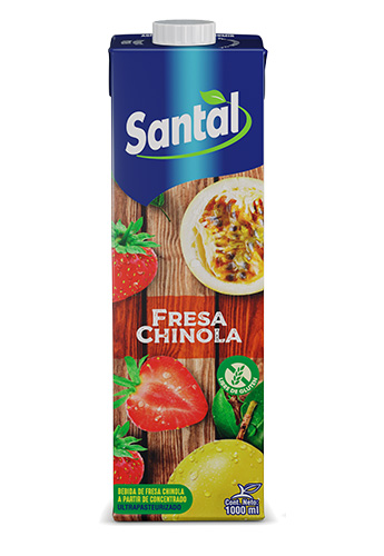 jugo santal sabor fresa y chinola 1 litro