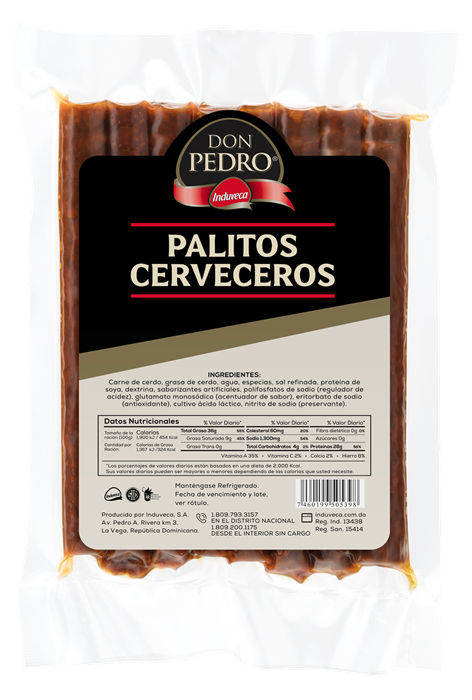 Palitos Cerveceros Don Pedro Paq.8