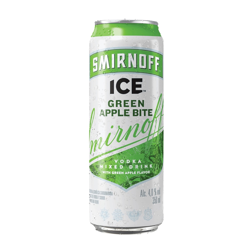 smirnoff ice green apple six pack 350ml (lata)