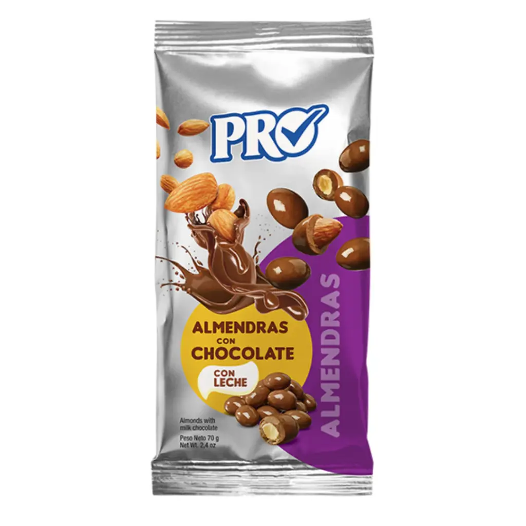 Almendras con Chocolate 70G PRO