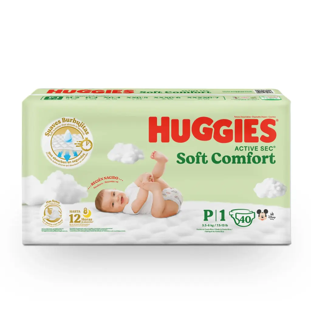 huggies active sec S&C paso 1 paq. 40