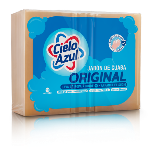 [10152010] jabón barra cielo azul ultra original paq. 5