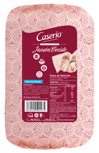 [10701126] Jamón Cocido Caserío 2 Libras