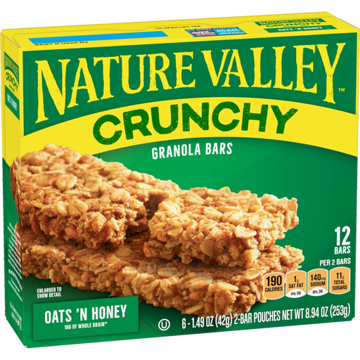 [10270002] Nature Valley Oats N Honey  8.9 oz  Caja 6
