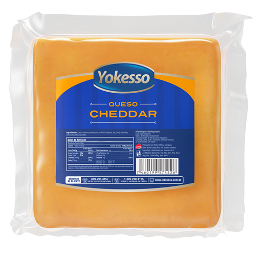 [10701006] Queso Cheddar Importado Yokesso 1 LB