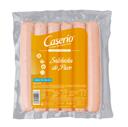 [10701096] Salchicha de Pavo Caserío Paq. 6